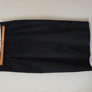Teenflo Black Satin Pencil Skirt
